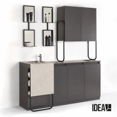 Labormöbel CU29 Furnishing Black